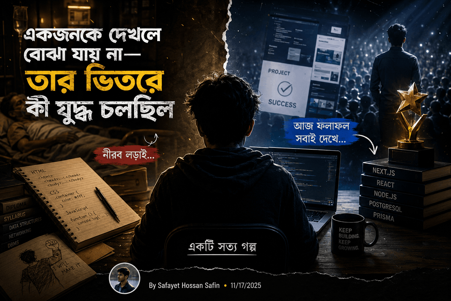 একজনকে দেখলে বোঝা যায় না—তার ভিতরে কি যুদ্ধ চলছিল |