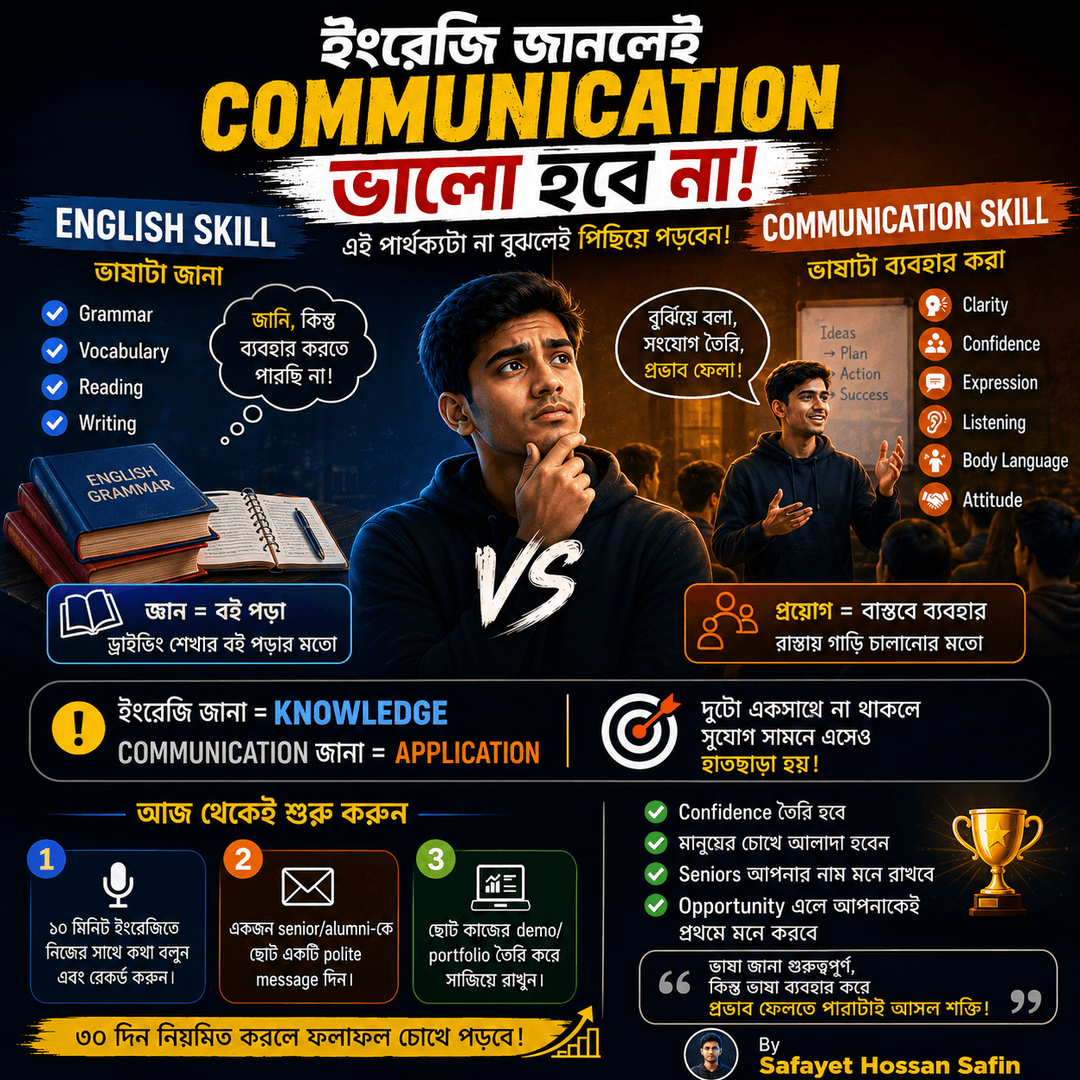 English Skill vs Communication Skill — Why Most Students Get It Wrong
