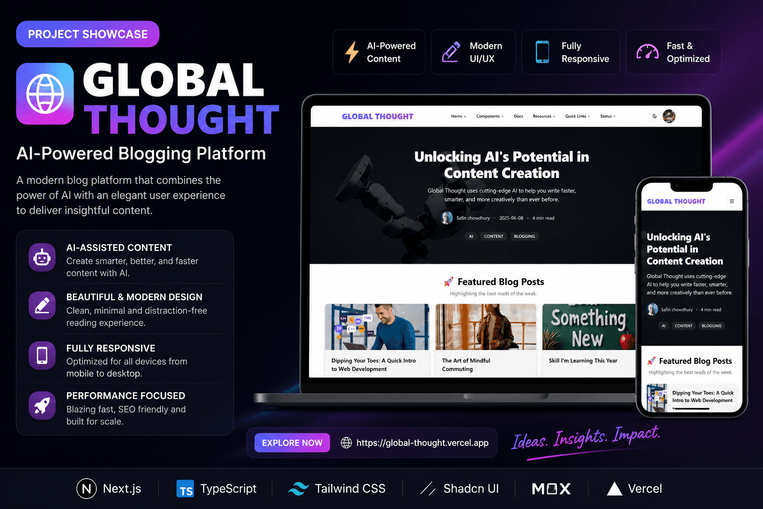 Global Thought project screenshot